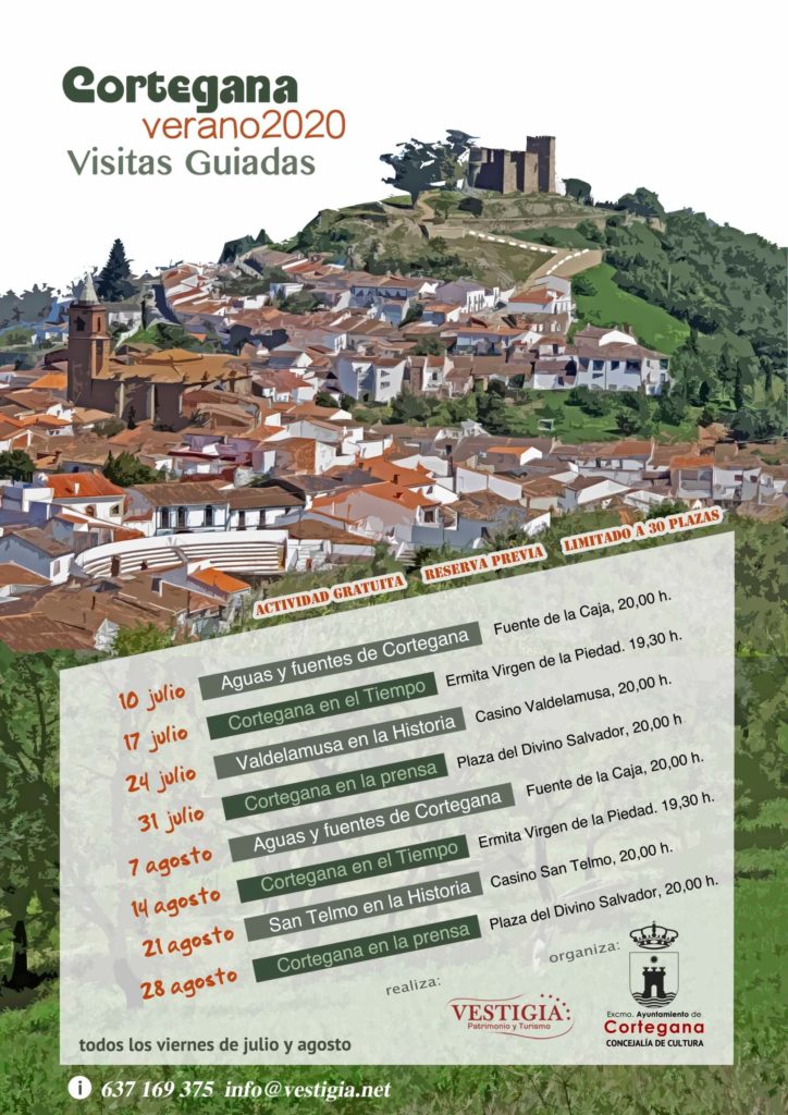 cartel general visitas guiadas verano 2020 br eventos en Huelva
