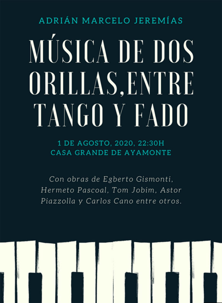 Ayamonte Adrian Marcelo jeremias, piano, tango, fado, ayamonte, huelva, concierto tango Fado