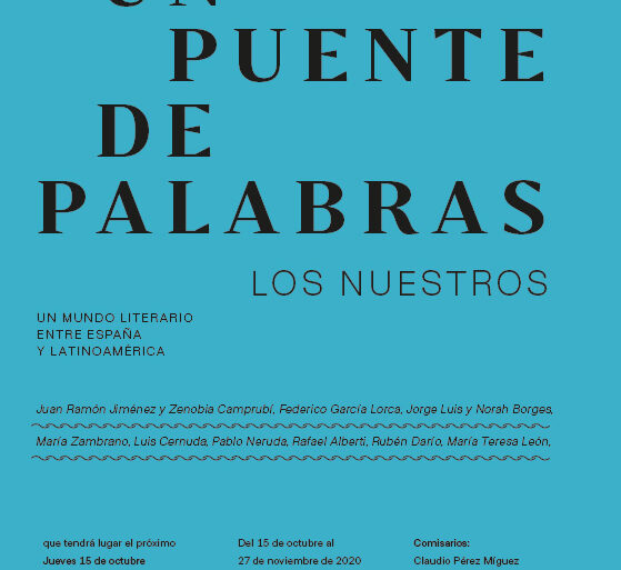 Exposición Un puente de palabras los Nuestros Fundación Cajasol Huelva octubre noviembre 2020