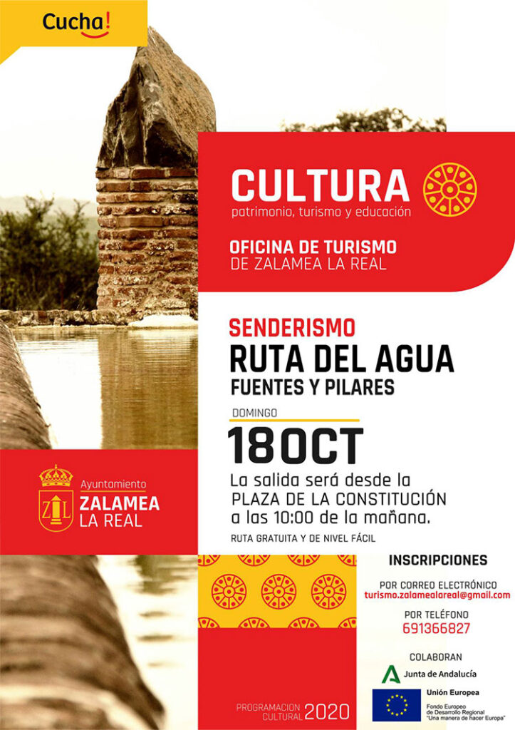 Senderismo Ruta del agua Zalamea la Real Huelva Fuentes y Pilares 18 de octubre 2020