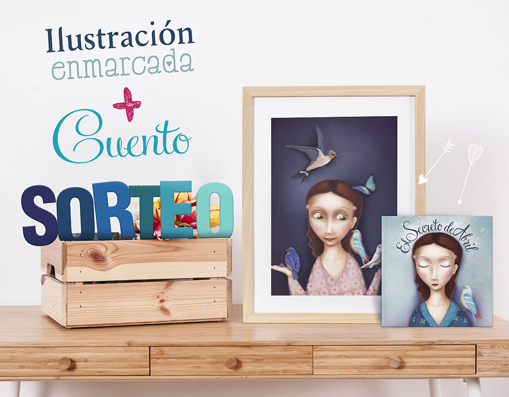 El secreto de Abril de Jana Mélida Sorteo Ilustradora Ilustración