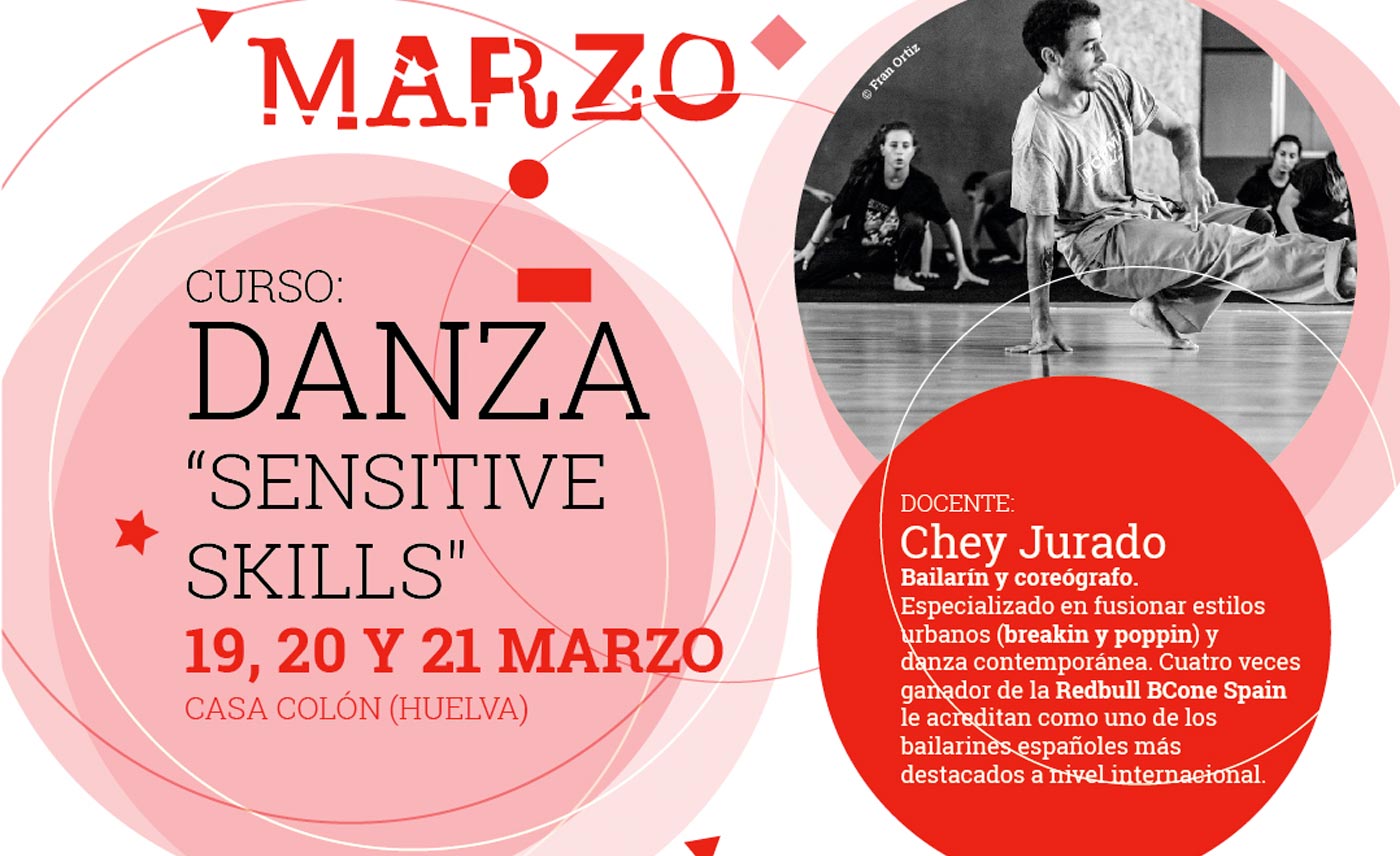 curso danza y baile marzo 2021 Huelva sensitive skills con Chey Jurado