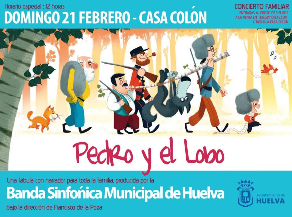 Pedro y el lobo fábula infantil para toda la familia Banda sinfónica municipal