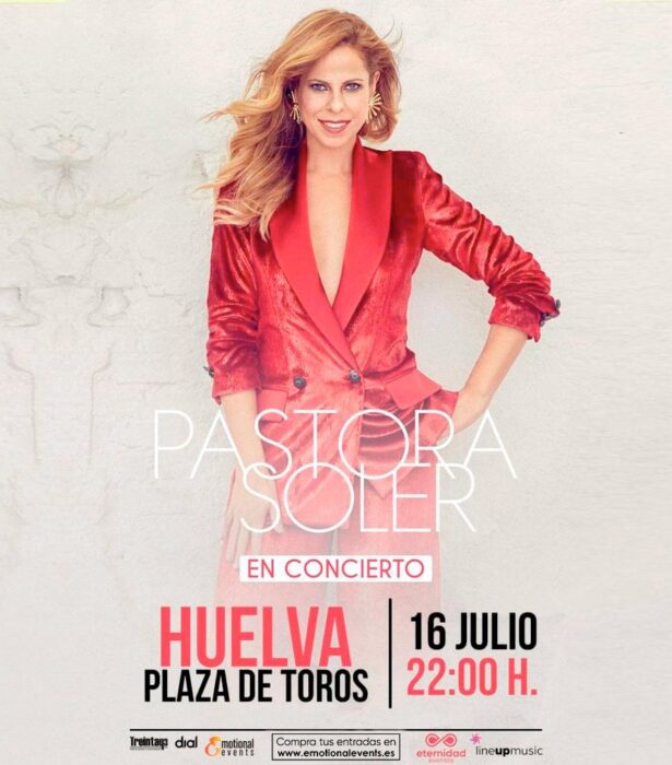 Pastora Soler en concierto en Huelva 16 de julio gira Sentir Plaza de Toros de la Merced