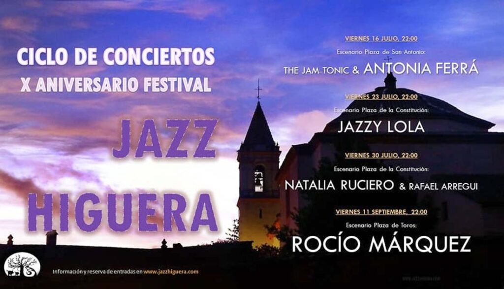 jazz higuera 2021 conciertos antonia ferra rocio marquez jazzy lola natalia ruciero julio