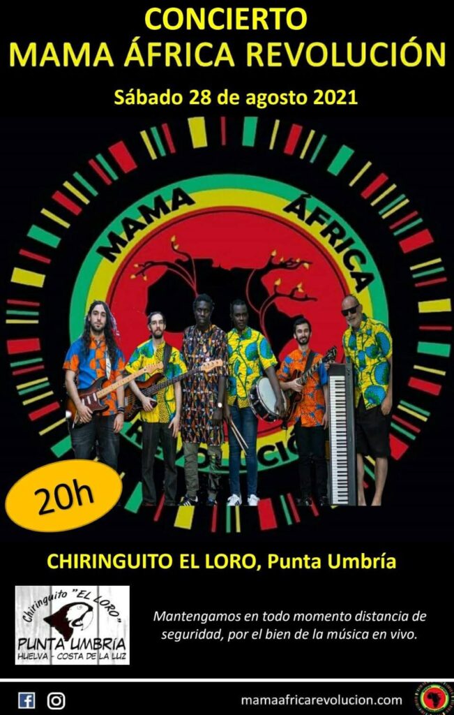 Mama África Revolución vuelve a actuar en Punta Umbria en Chiringuito El Loro