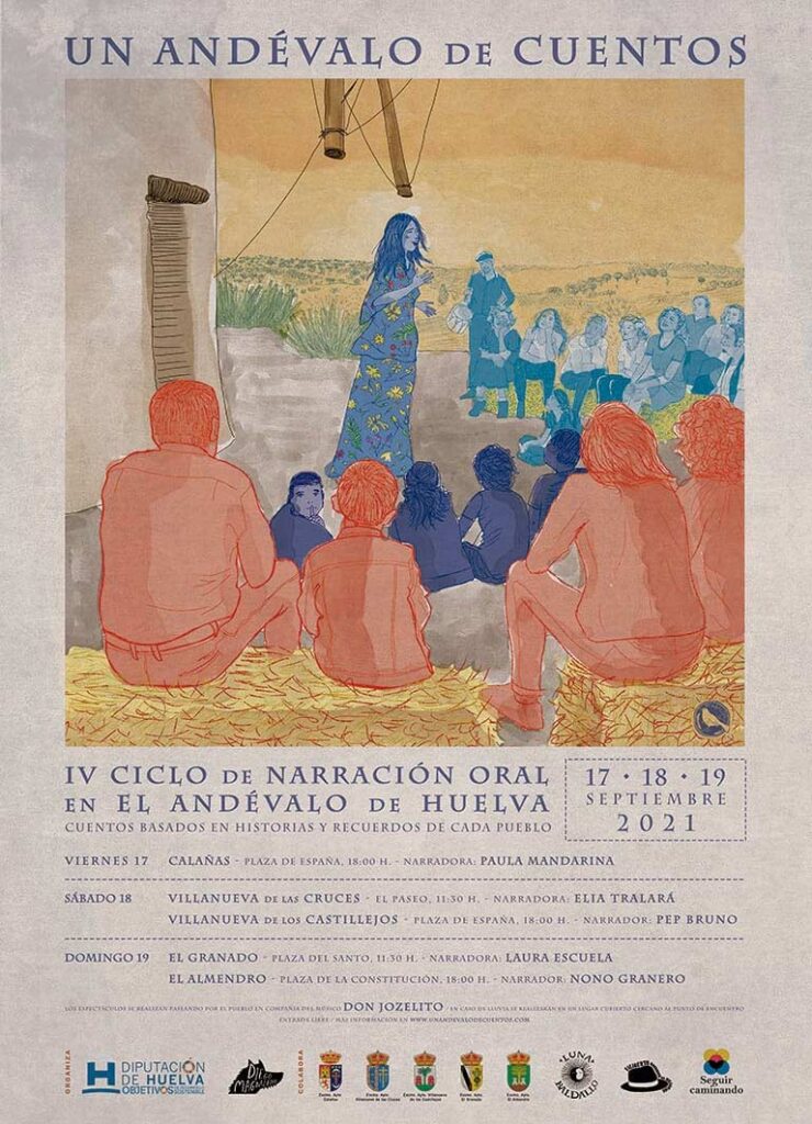 Cartel un andevalo de cuentos festival de narracion oral huelva septiembre 2021