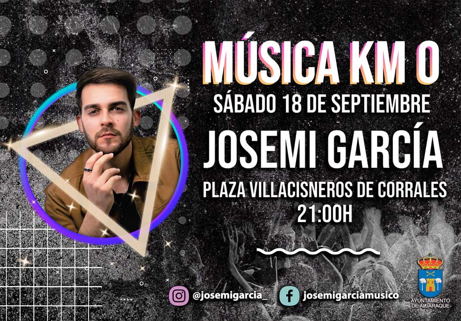 josemi garcia en concierto corrales 18 septiembre 2021