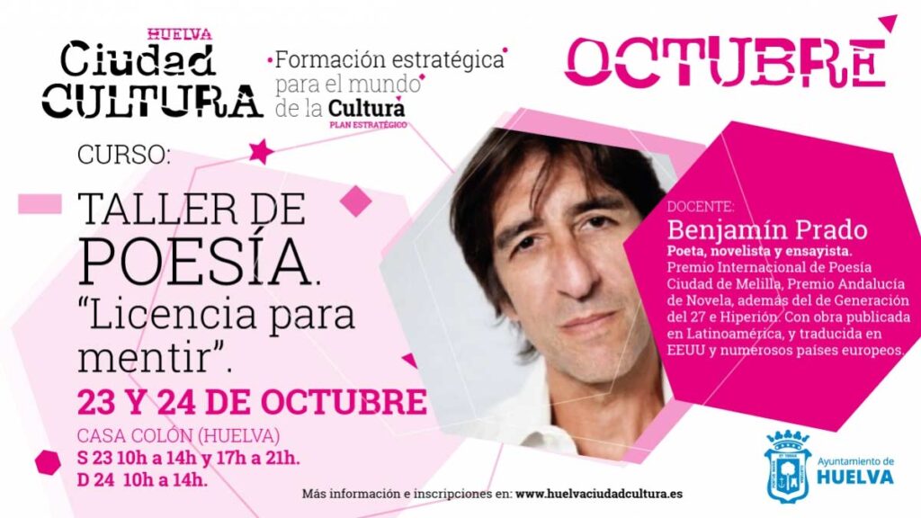 taller de poesia gratuito licencia para mentir octubre Benjamin prado 2021