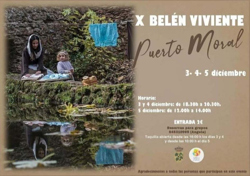 Belen viviente Puerto Moral 3 4 5 de diciembre 2021