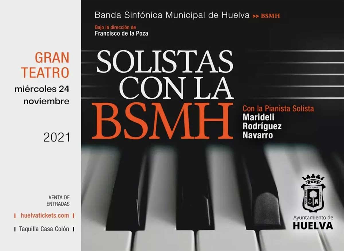 solistas con la banda sinfonica municipal de Huelva 24 de noviembre Gran teatro