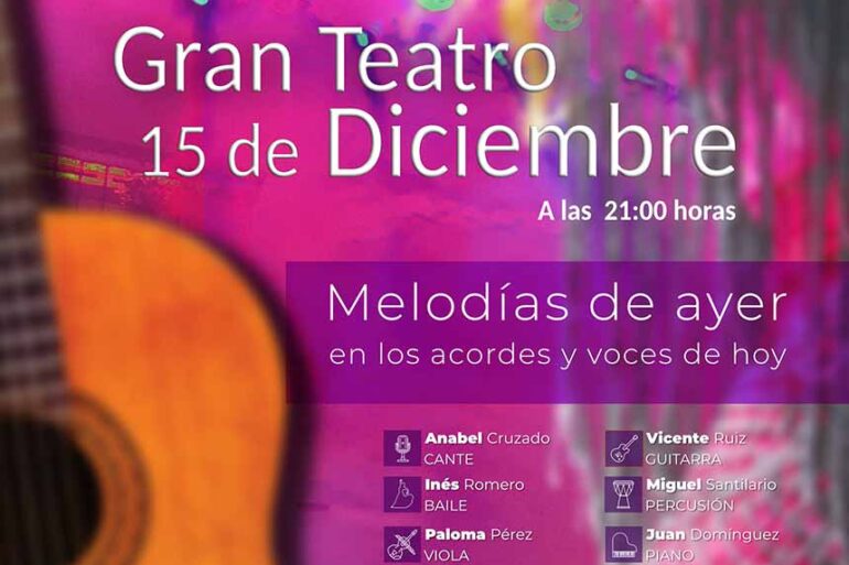 tipicos del flamenco vintage gran teatro Huelva 15 diciembre Anabel Cruzado Ines Romero Vicente Ruiz