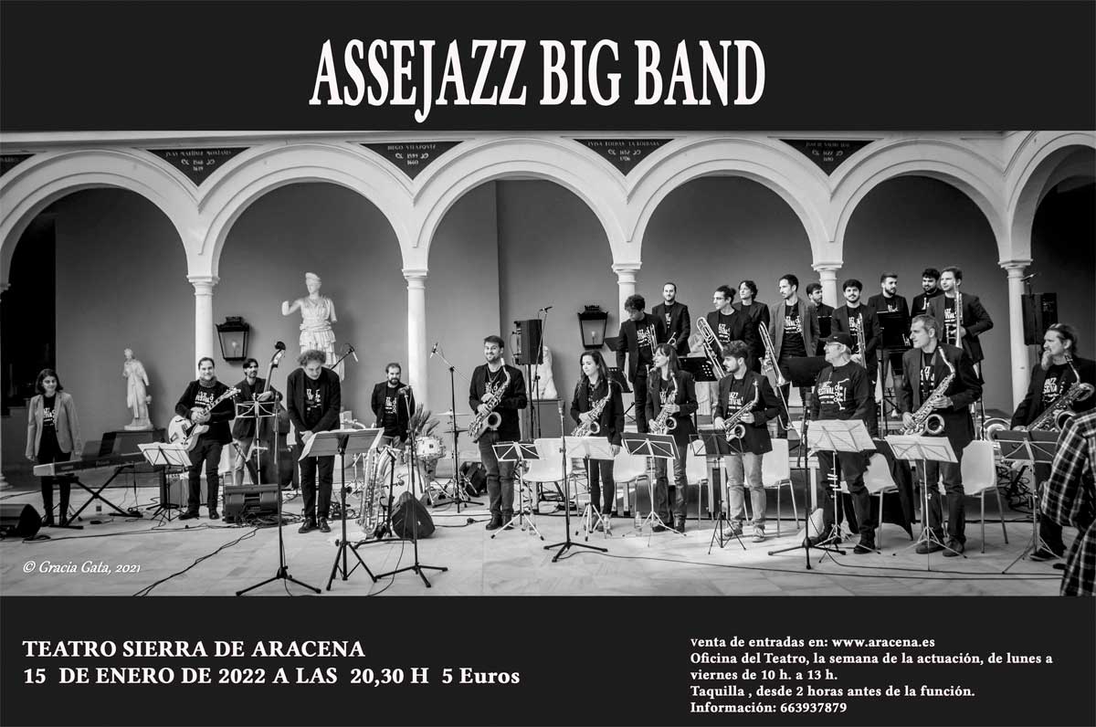 Concierto Assejazz big band 15 de enero 2022 Aracena
