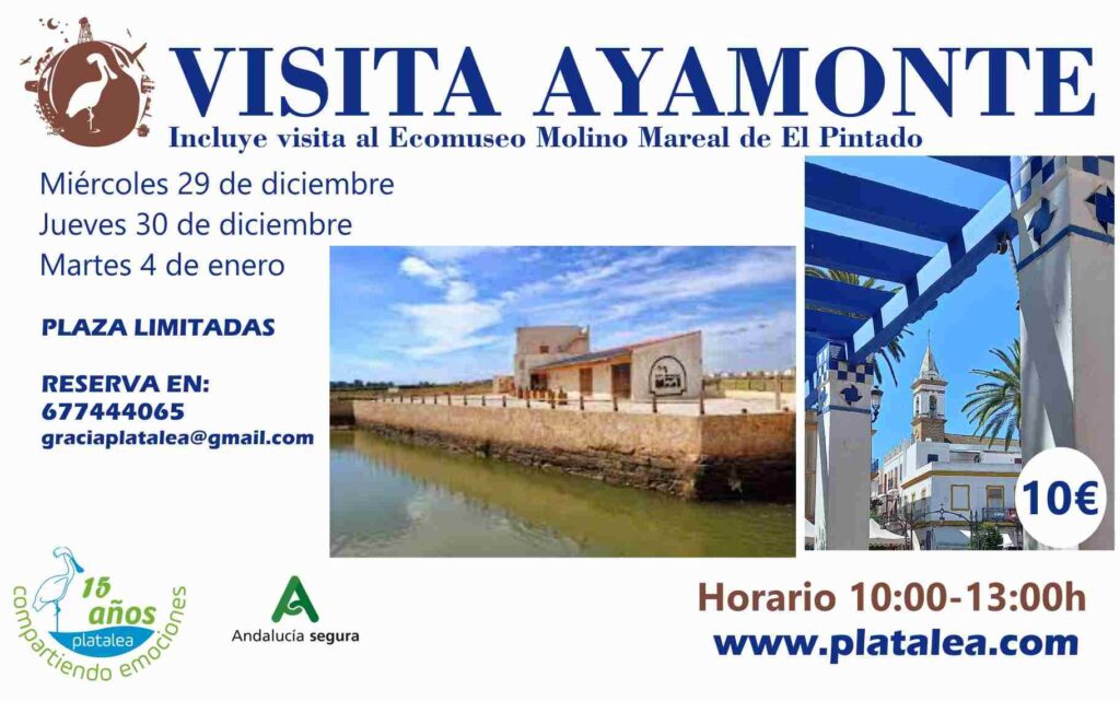 visita Ayamonte ecomuseo molino pintado diciembre y enero