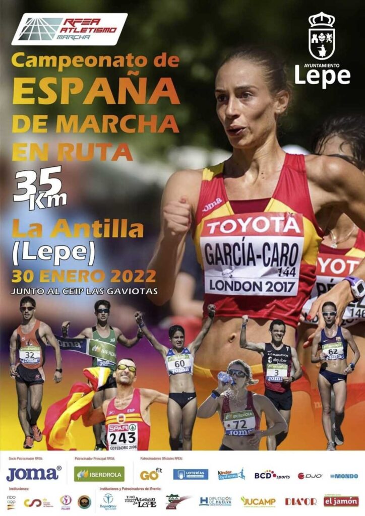 Campeonato de Espana de marcha en Ruta La Antilla Lepe 30 de enero 2022