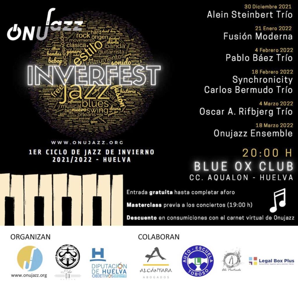 Inverfest Onujazz conciertos de Jazz en Blue Ox Aqualon