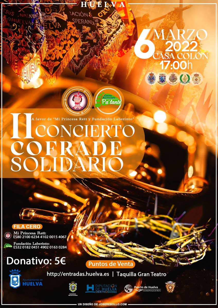 Concierto Cofrade Solidario 6 marzo 2022 Casa Colon Huelva