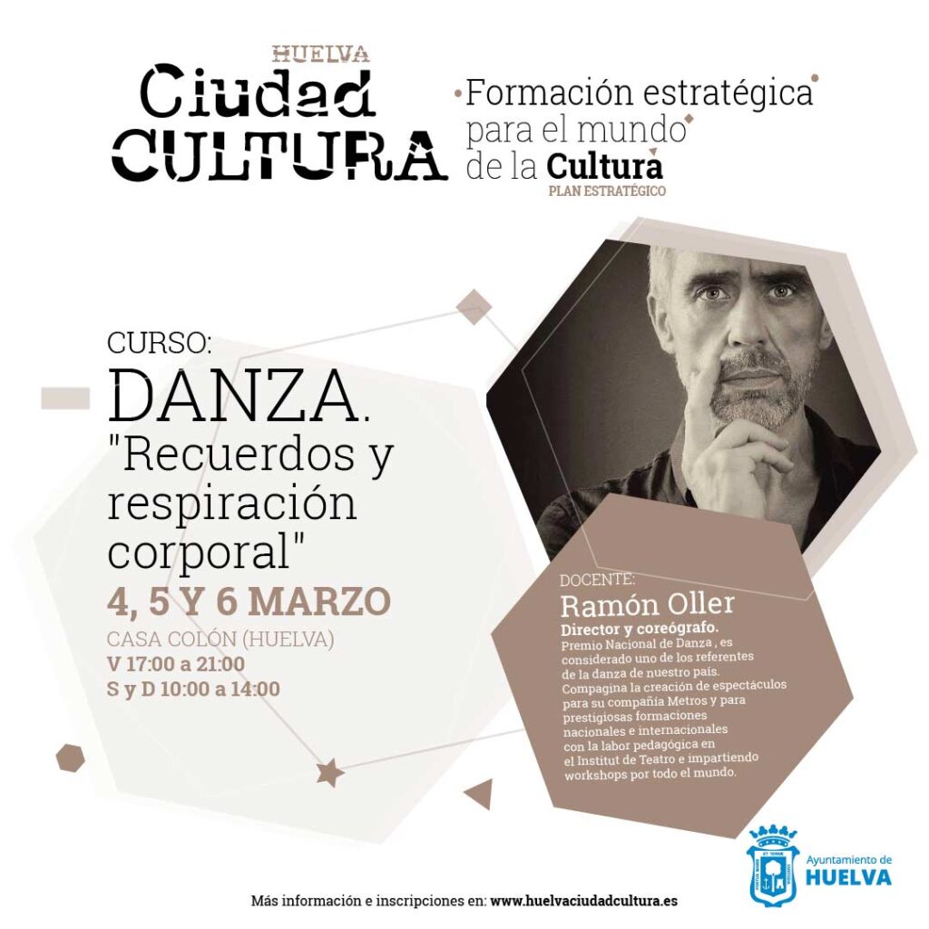 Curso Danza expresion corporal Ramon Oller gratuito MArzo Huelva