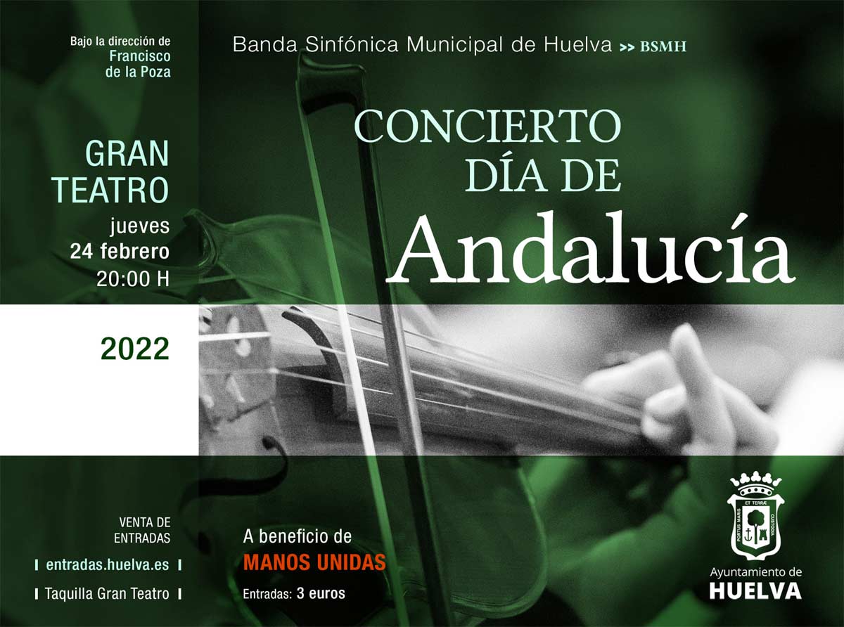 concierto benefico dia de Andalucia Manos Unidas 24 febrero 2022 Gran Teatro Sinfonica