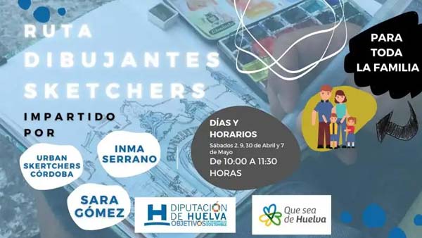 Ruta Rabida dibujantes sketchers inma serrano sara gomez primavera 2022