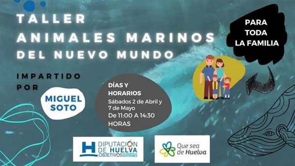 Taller animales marinos 2 de abril y 7 de mayo