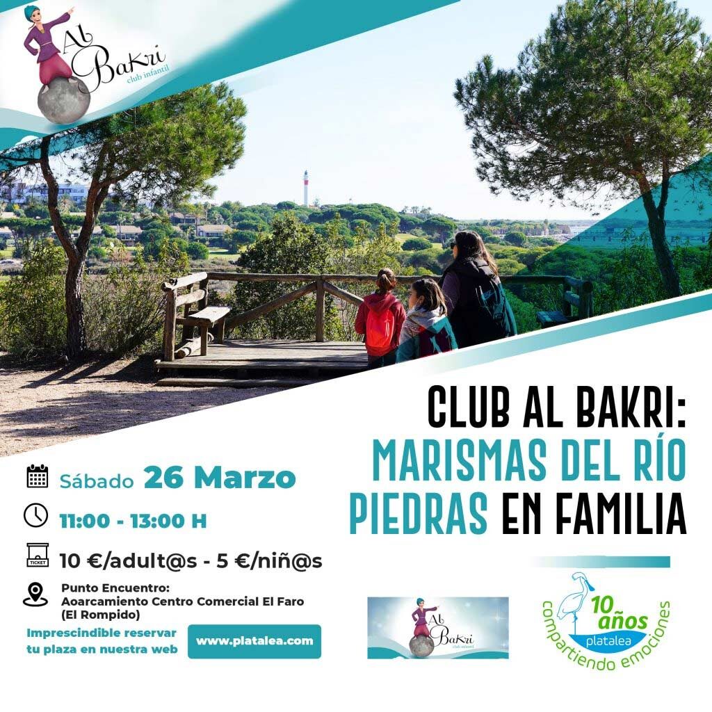 actividad familiar club Al Bakri marismas del piedras ninos familias marzo