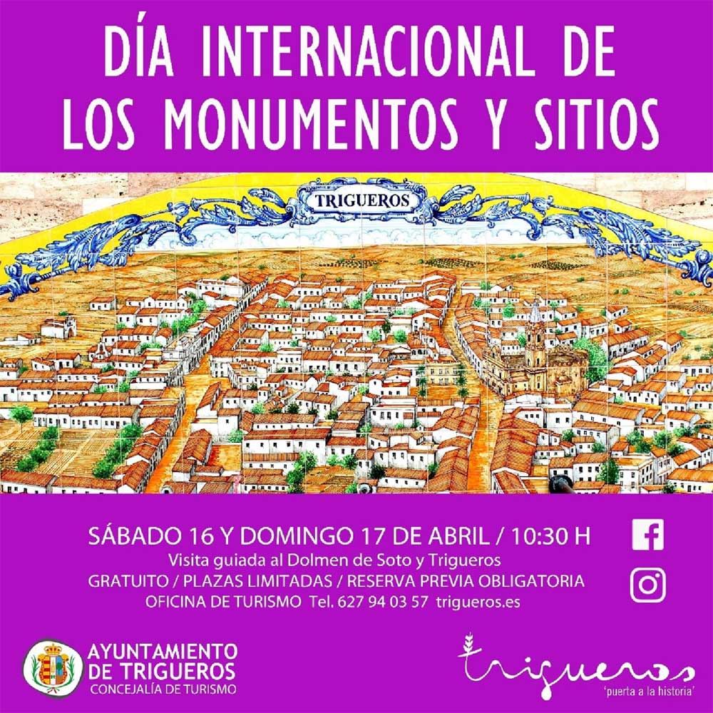 dia internacional de los monumentos 16 17 abril dolmen de soto trigueros 2022