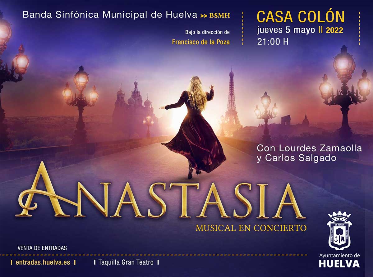 Concierto sinfonico Anastasia Casa Colon 5 mayo banda sinfonica Huelva