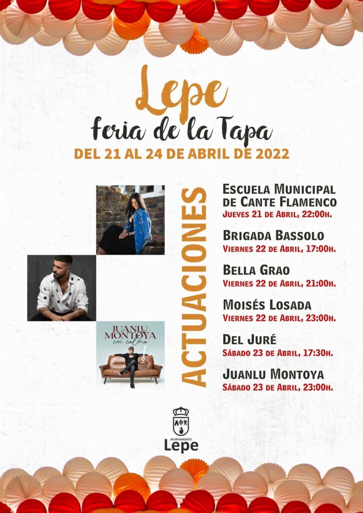 Feria de la tapa Lepe 2022 actuaciones