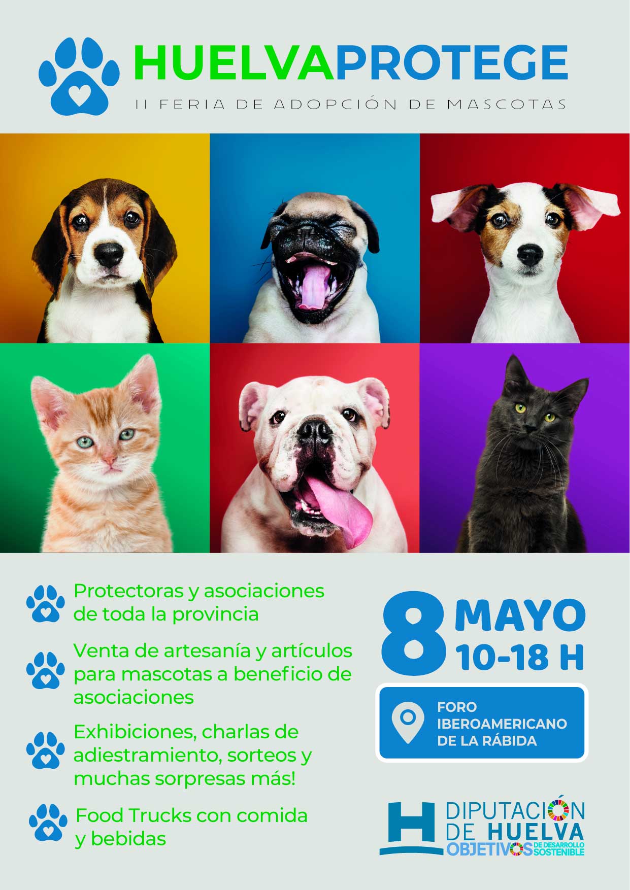 2ª Feria Adopción de Mascotas Huelva Protege 2022