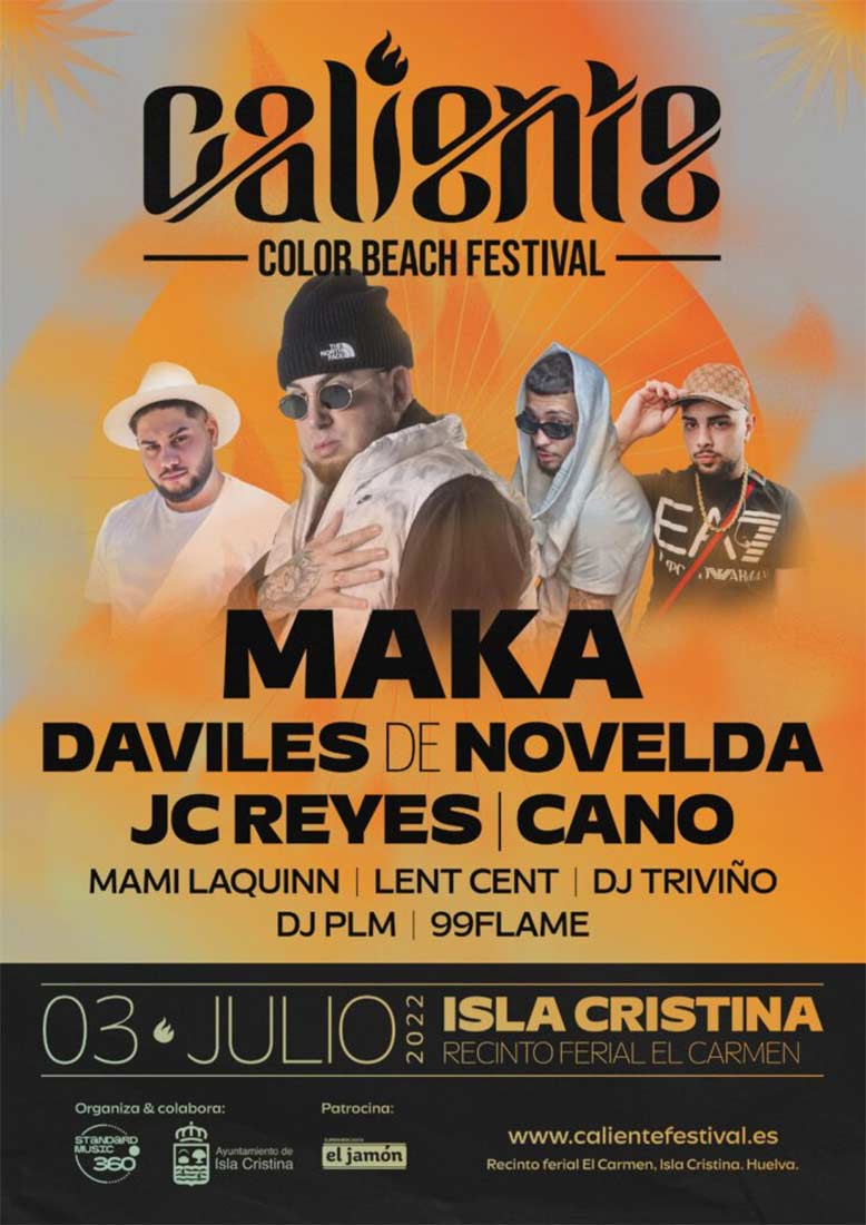 Festival Caliente Color beach Isla Cristina 3 de julio 2022