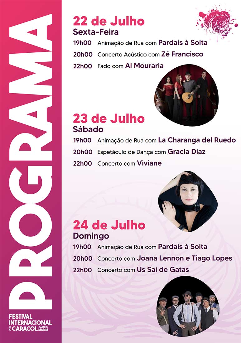 Programa festival del caracol Castro Marim 2022