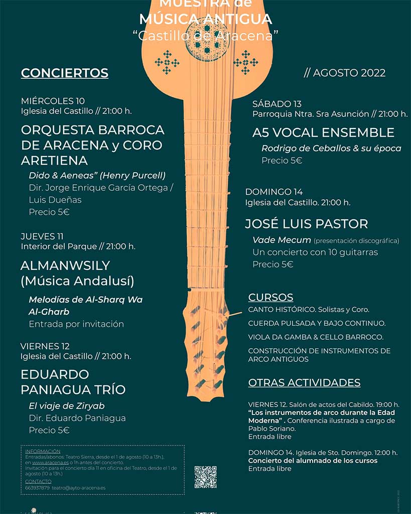 Conciertos Musica Antigua Aracena 2022