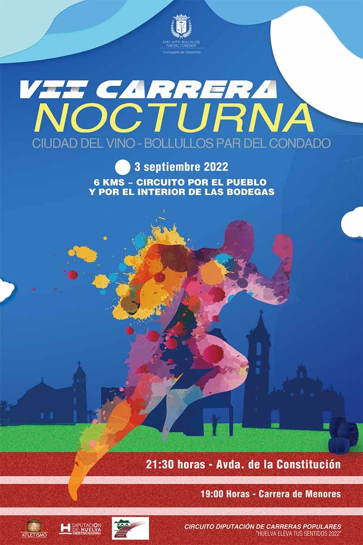 Carrera nocturna ciudad del vino Bollullos del Condado 3 de septiembre