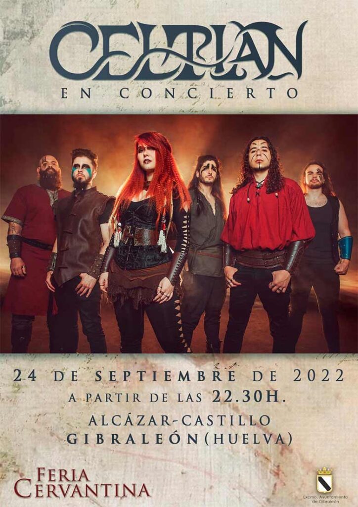 Celtian en concierto Feria Cervantina Gibraleon concierto cervantes 2022