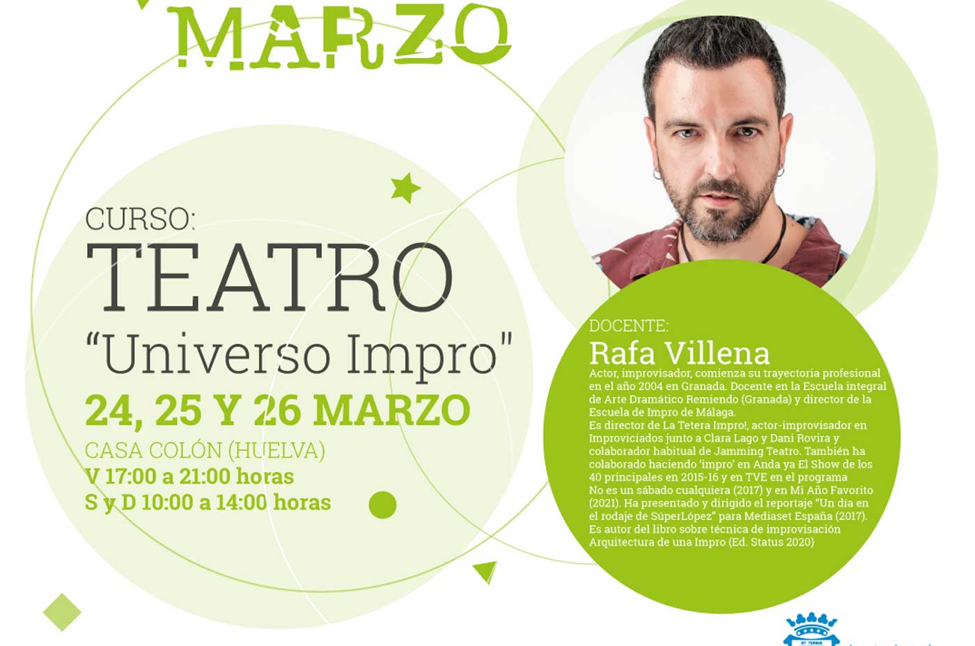 Curso de teatro Huelva 2023