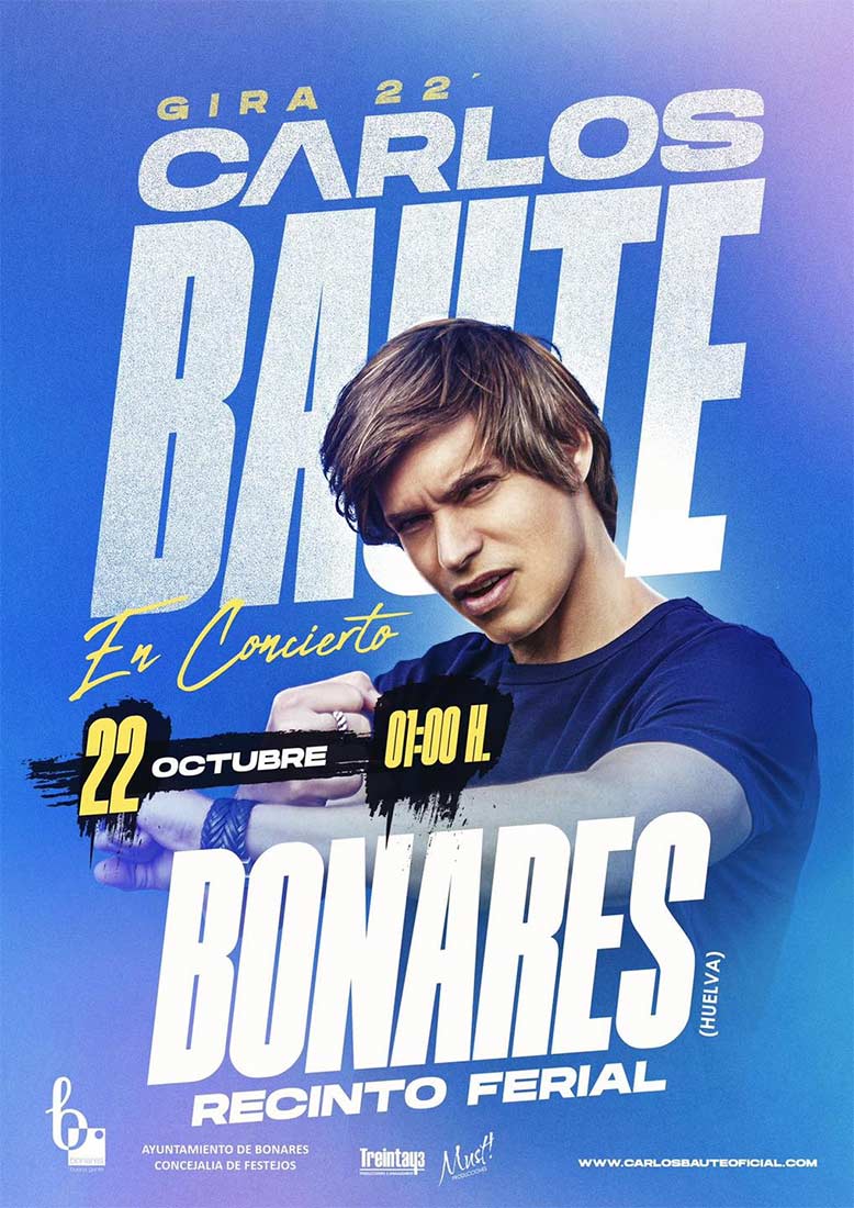 Carlos Baute en Bonares recinto ferial 22 de octubre 2022