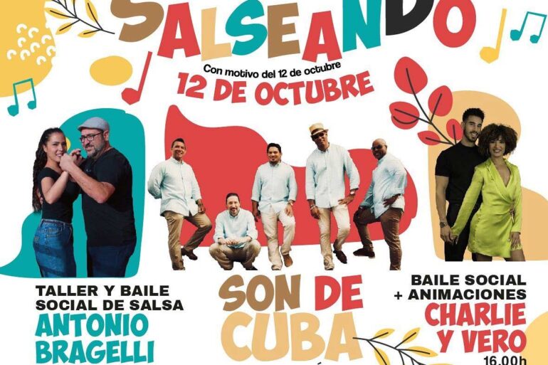 Fiesta Salseando 12 de octubre muelle de las carabelas Son de Cuba Taller salsa