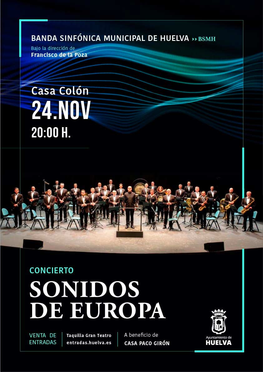 Concierto Sonidos de europa BAnda Sinfonica Municipal a Beneficio de Casa Paco Giron 24 de noviembre 2022