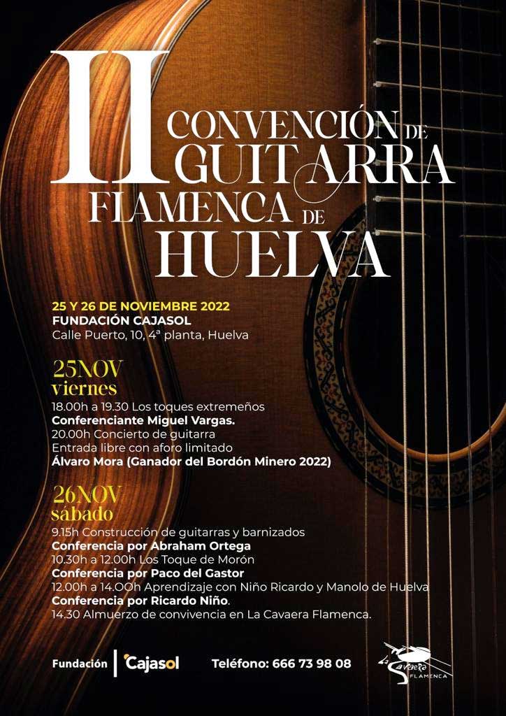 Convencion de guitarra flamenca de Huelva 25 y 26 de noviembre 2022 Cajasol