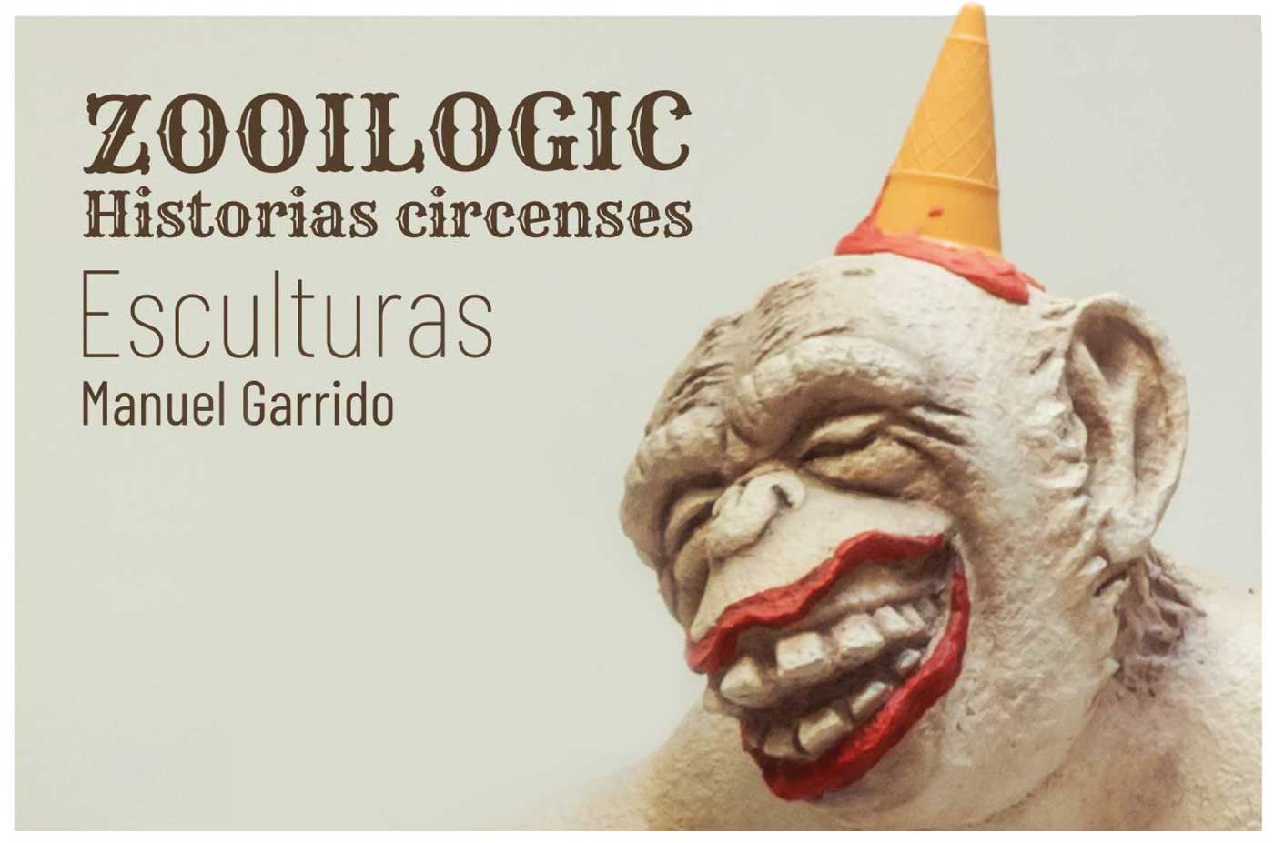 Exposicion Manolo Garrido historias cirquenses escuturas en Bonares