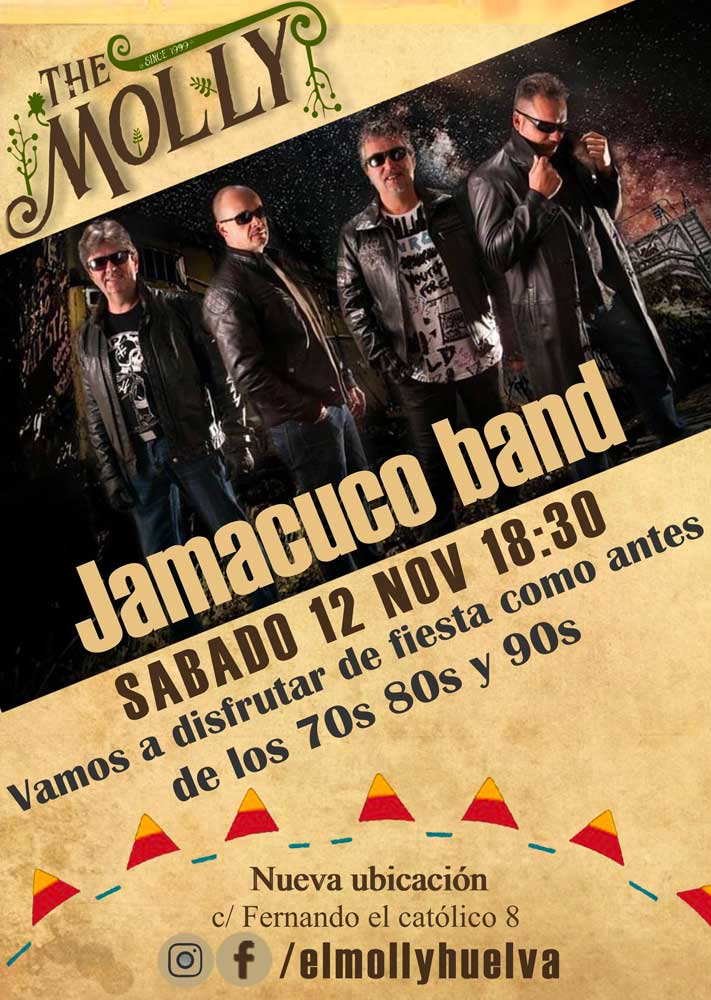 Jamacuco band sabado 12 de noviembre en El Molly