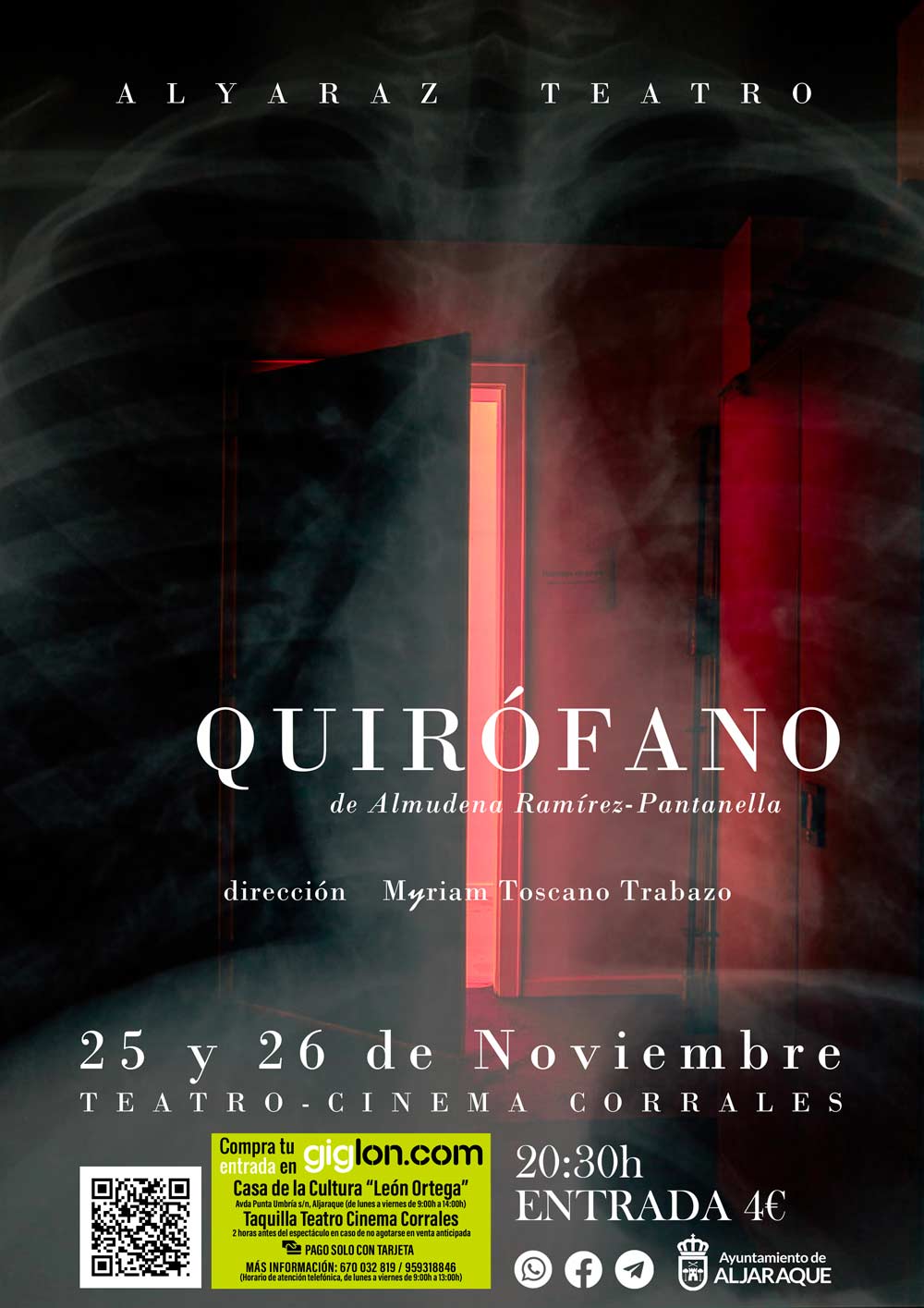 Quirofano teatro Corrales 25 y 26 de noviembre 1