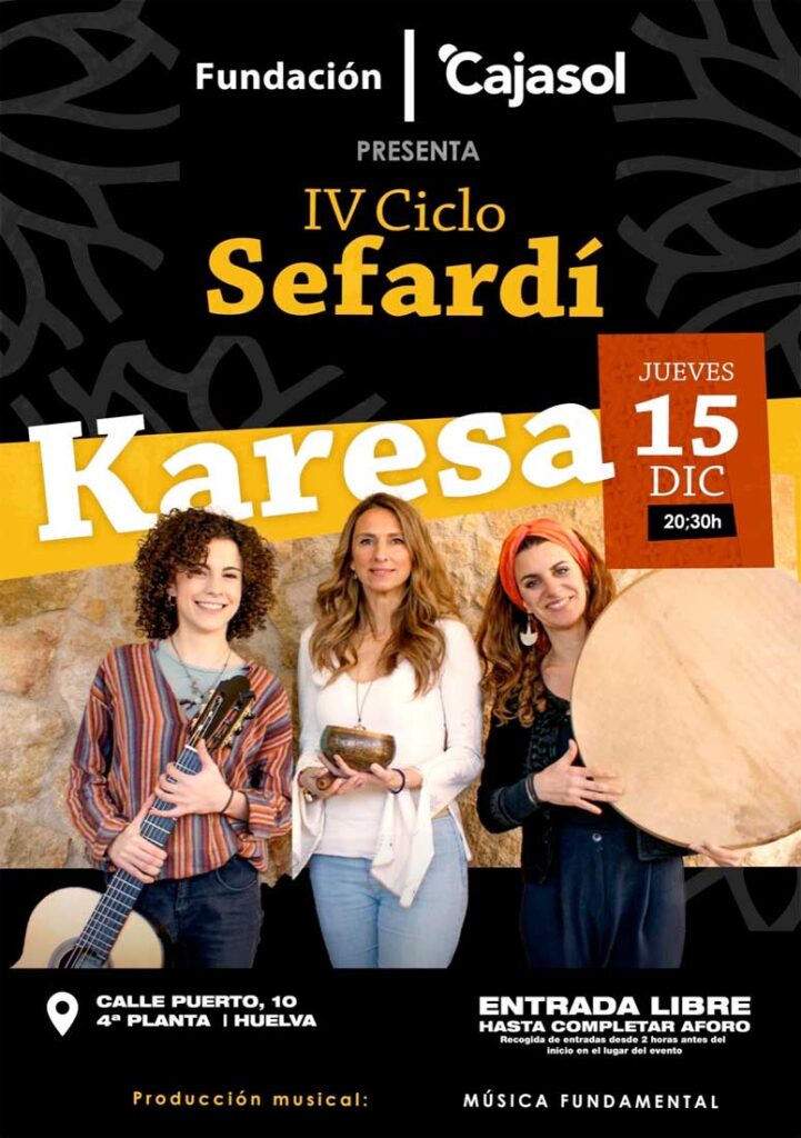 Karesa en concierto 15 de diciembre ciclo de musica sefardi cajasol diciembre