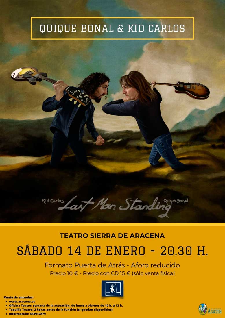 Kike Bonal Kid Carlos 14 de enero 2023 Teatro Sierra de Aracena