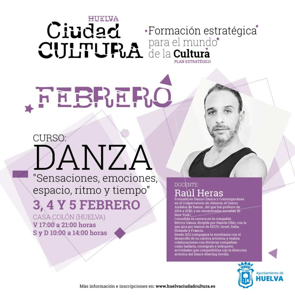 Taller de danza en Huelva febrero 2023 Raul Heras