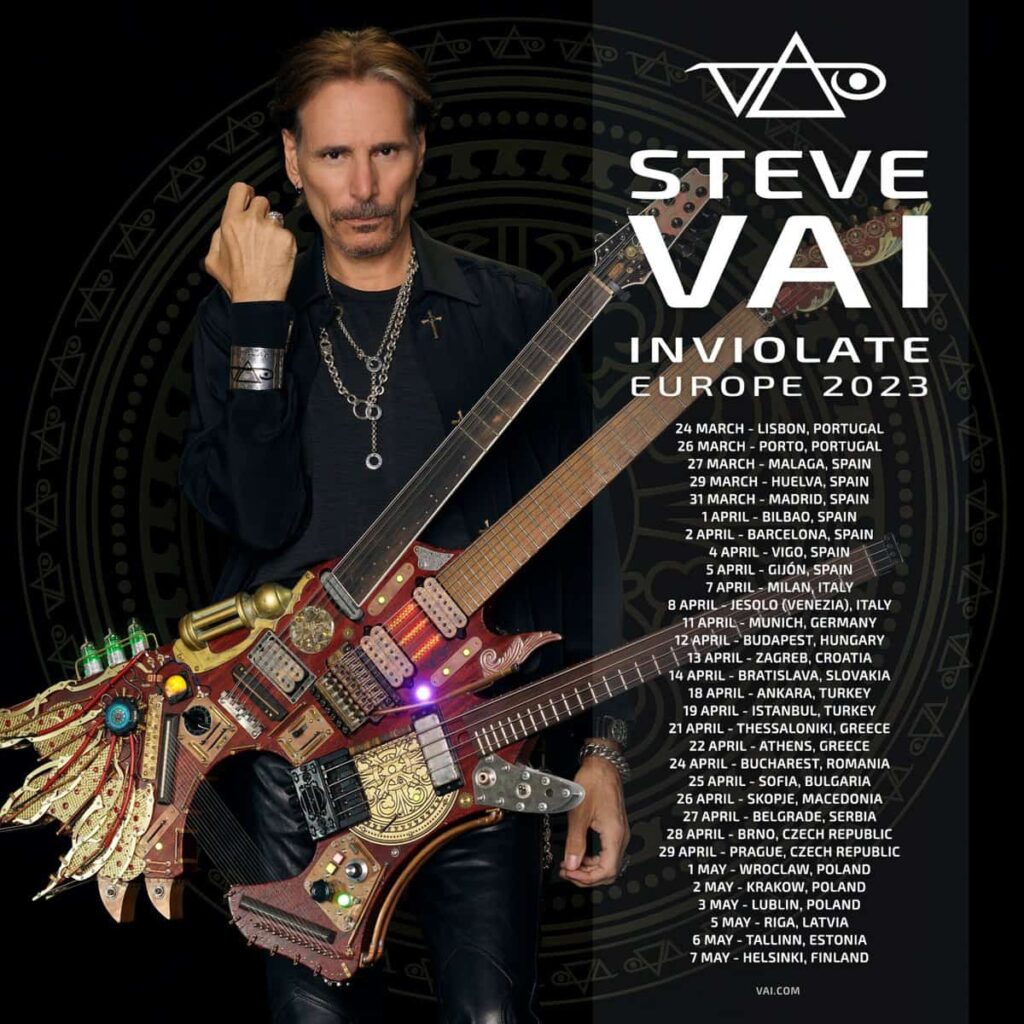 steve vai 2023 europa espana gira Huelva