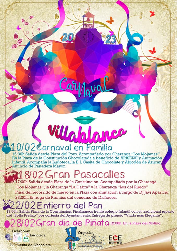 Carnaval Villablanca 2023 programacion