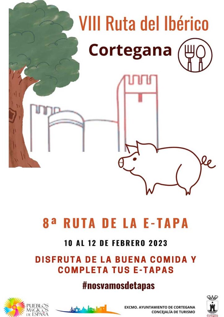 Ruta de la E tapa Cortegana del 10 al 12 de febrero 2023