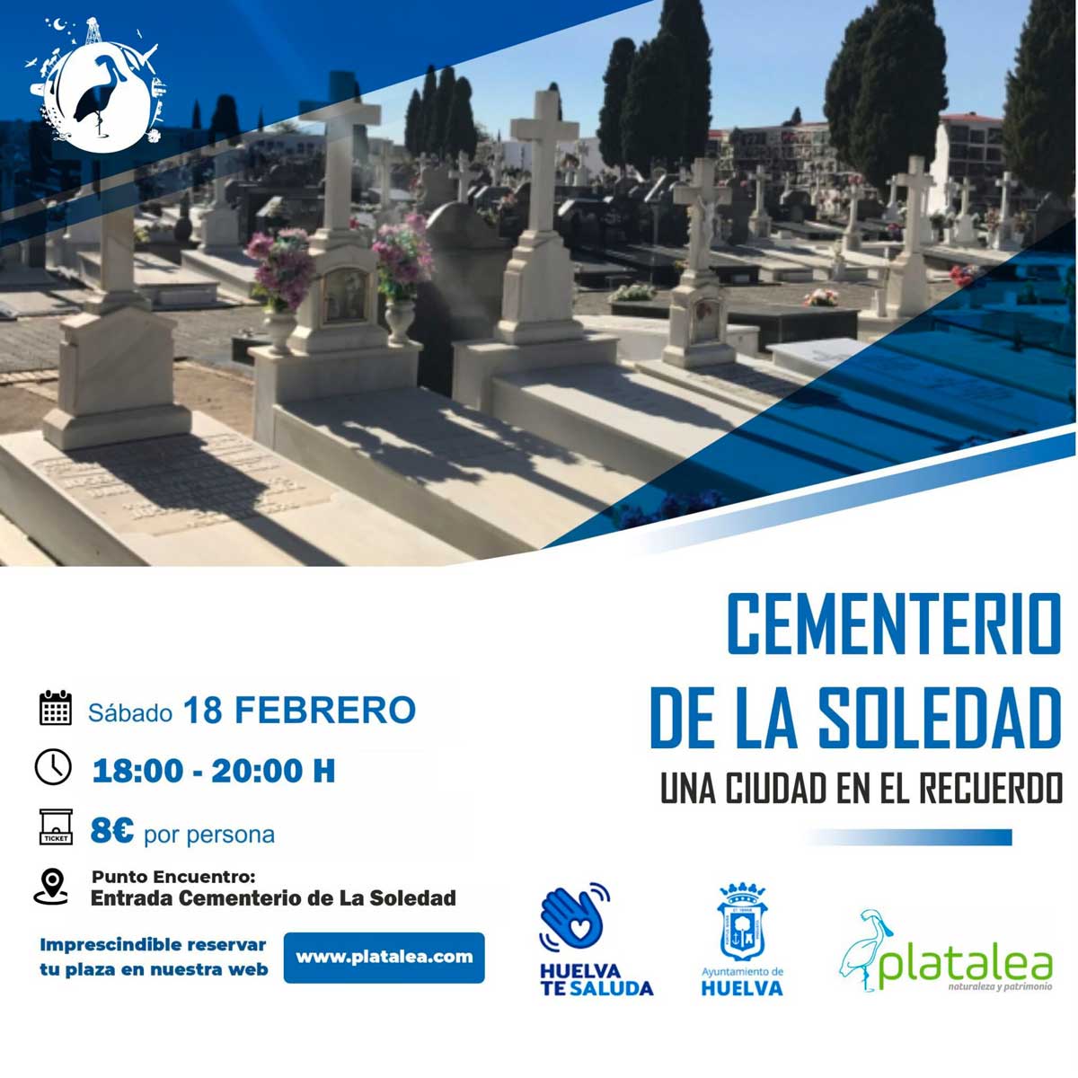 Visitas guiadas cementerio soledad Huelva 28 de febrero
